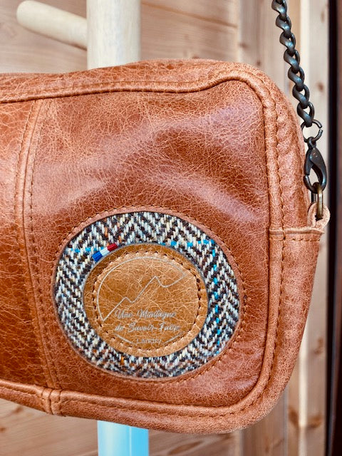 Sac Norah cognac et tweed