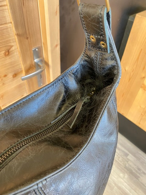 Sac Marina noir & tweed