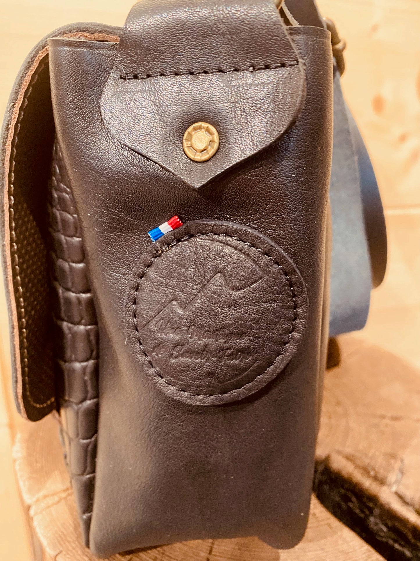 Sac Ophélie cuir croco