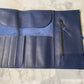 Pochette à maquillage bleue